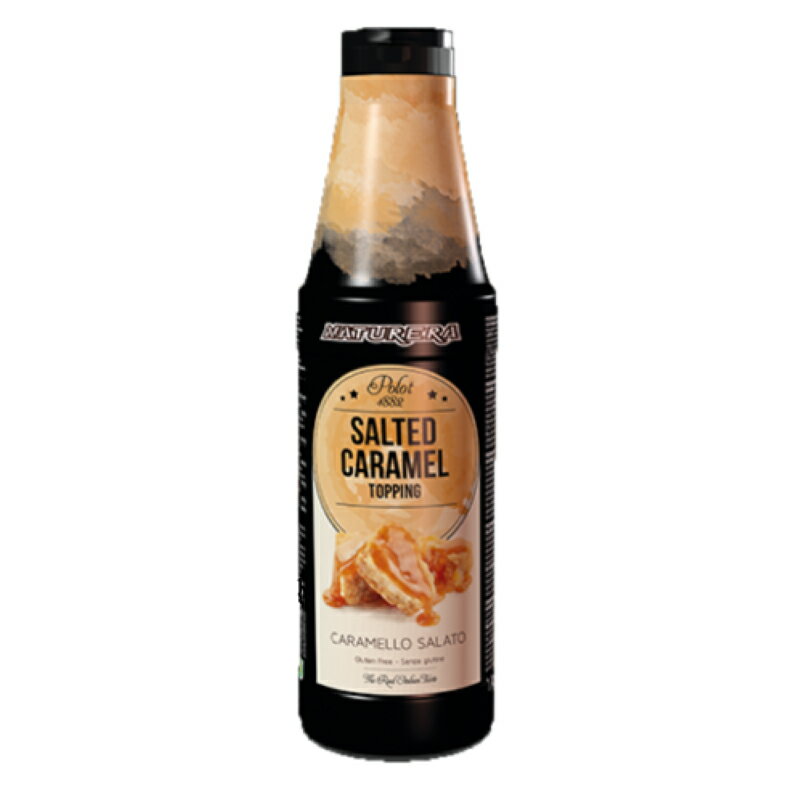 義大利 裝飾淋醬- 1882 焦糖海鹽 淋醬 Polot 柏拉圖 淋醬 1000g/罐--【良鎂咖啡精品館】