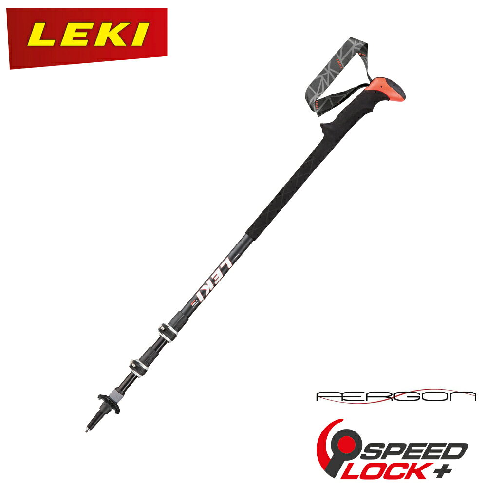 【LEKI 德國 Sherpa XTG AS 鋁輕量化/快速扣+避震/黑泡棉長握把 登山杖】6492029/柺杖/登山/健行