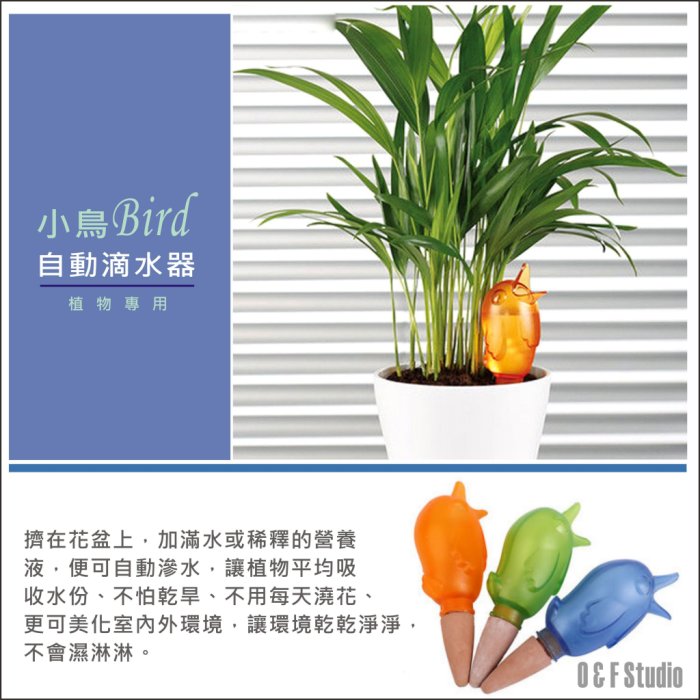 小鳥自動滴水器 植物滲水器 盆栽自動澆花器 居家盆栽 民宿庭院植物裝飾 餐桌植物【居家達人-A176】