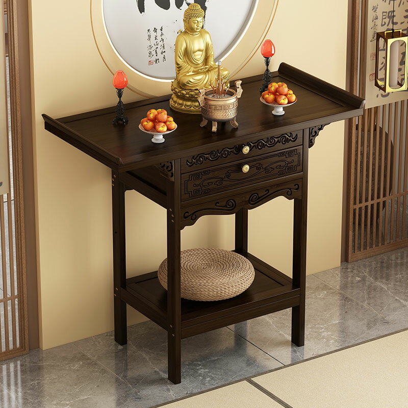 【臺灣公司 可開發票】佛龕新中式立櫃財神爺供桌神臺佛臺家用香案佛像觀音菩薩供奉櫃子
