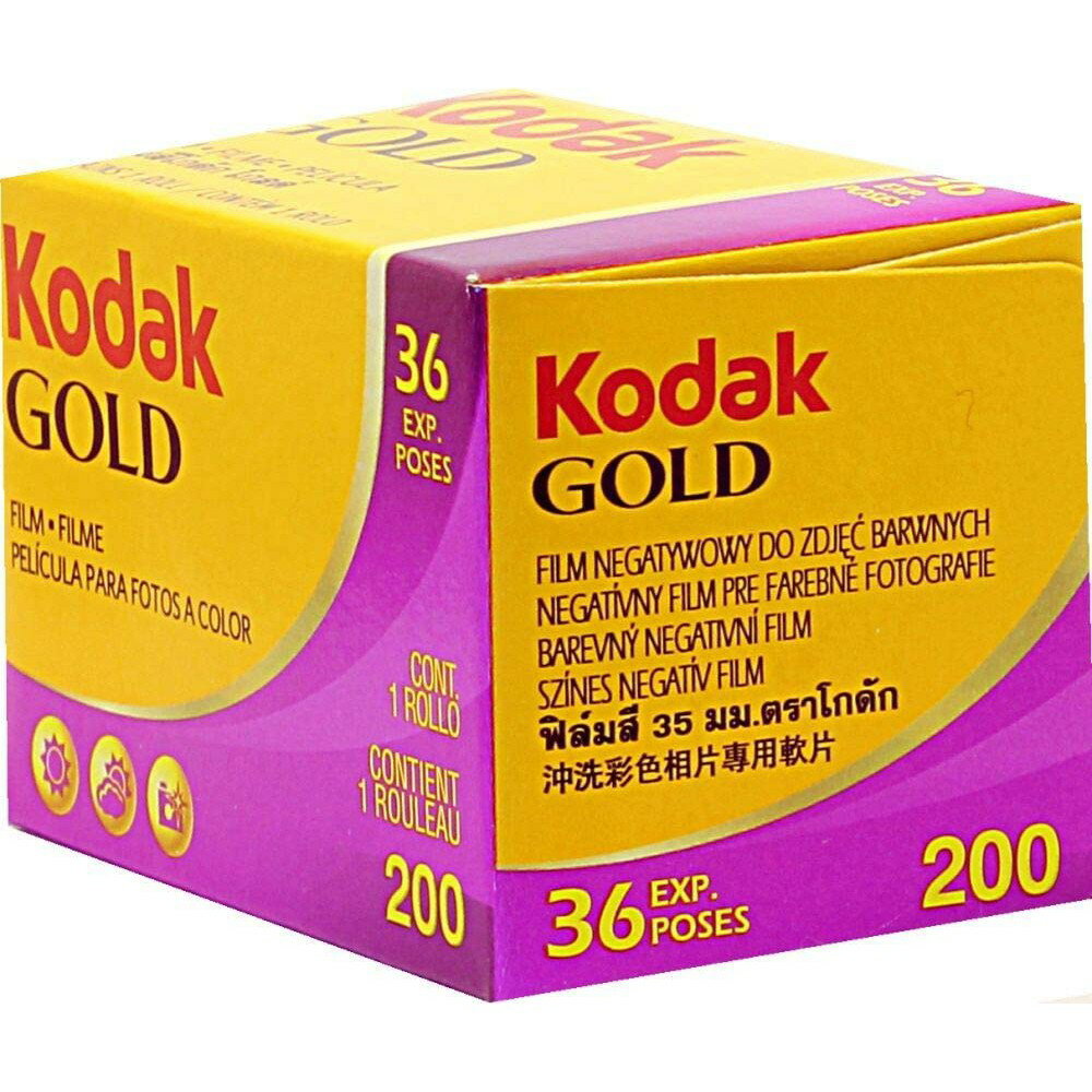 柯達 KODAK Gold 200 金 200度 36張 彩色 負片 底片 膠捲 金軟片 沖洗 單盒裝