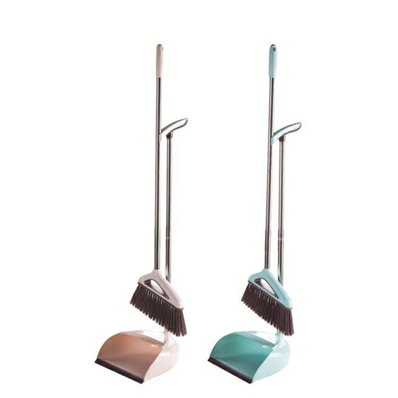 買一送一 帶刮齒簸箕掃把套裝木地板掃地清潔工具家用笤帚軟毛掃帚撮箕組合 LannaS