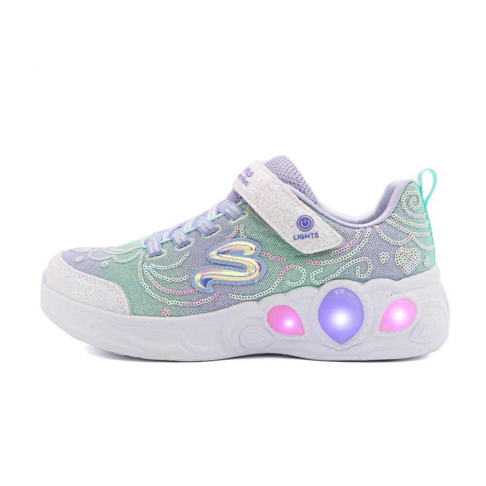 SKECHERS S LIGHT 魔鬼氈 運動鞋 中大童 彩紫 S0229 (302686LLVMT)