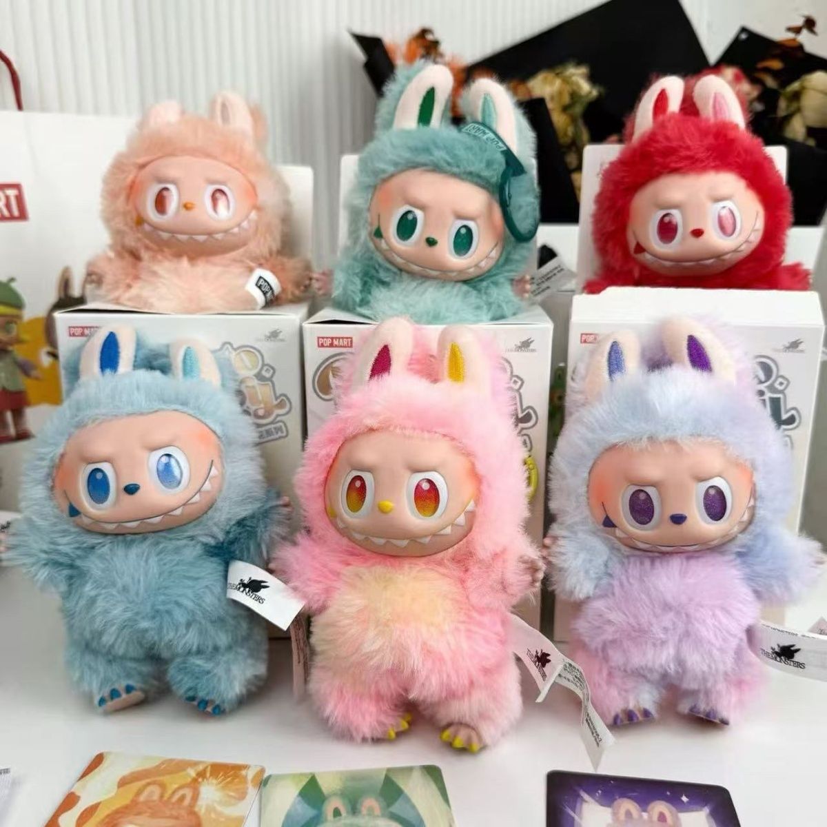 免運 泡泡瑪特 labubu毛絨公仔盲盒拉布拉多3代公仔鑰匙鏈玩偶潮玩爆款盲盒 c6211