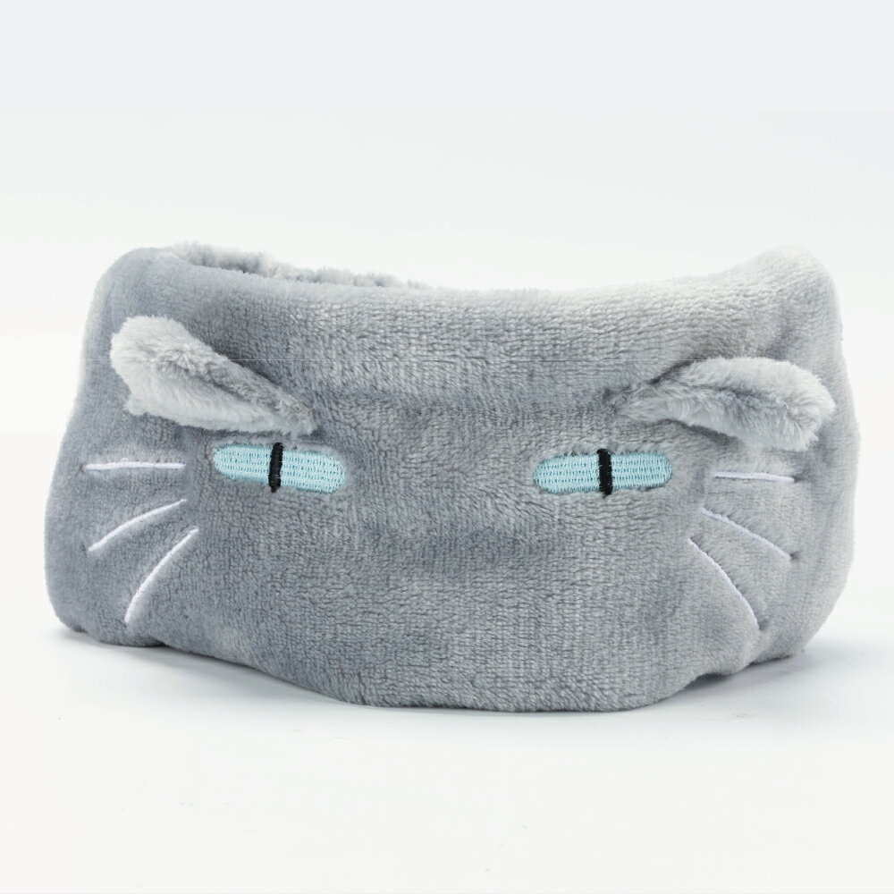 沐浴寬版髮帶 灰貓 NITORI宜得利家居