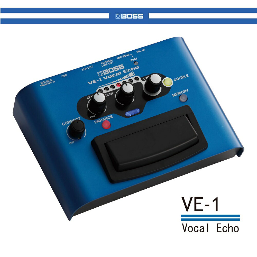 【非凡樂器】BOSS VE-1 專業錄音室等級人聲效果器/公司貨保固