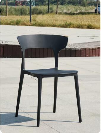 簡約塑膠椅子家用餐椅北歐休閒創意書桌椅懶人現代靠背凳子網紅椅