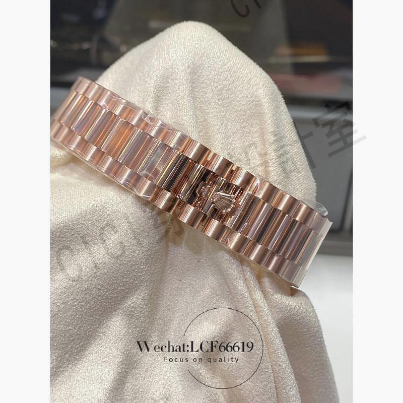 時尚典雅，金風格鑽石錶盤潮流男士手錶，雙日期男士豪華自動魅力機械手錶【亞德機械五金家居】 7