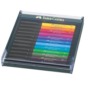 【FABER-CASTELL】輝柏 PITT 藝術筆12色 標準色系 / 盒 267421