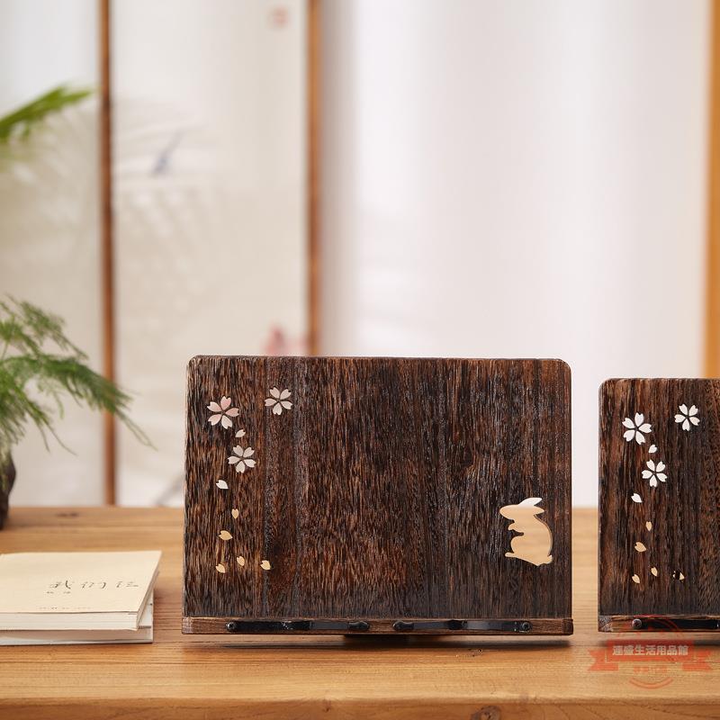 實木閱讀架看書架學生書本支架書托架讀書架木質桌面撐書閱讀架 1