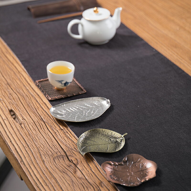 茶杯墊創意隔熱杯托茶具茶道配件茶碟茶托復古銅茶具配件