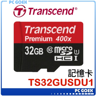 <br/><br/>  創見 Premium 32GB microSD UHS-I 400x記憶卡 ☆pcgoex軒揚☆<br/><br/>