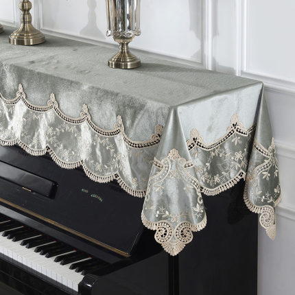 現代簡約鋼琴罩半罩新款鋼琴巾全罩防塵鋼琴凳套罩北歐鋼琴布蓋布鋼琴罩 『xy1389』