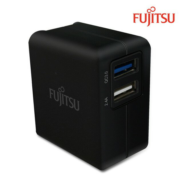 FUJITSU 富士通QC3.0+2.4A電源供應器(US-07) USB充電器 / 交流電源供應器