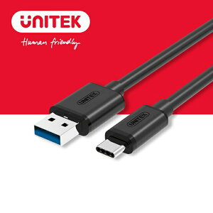【樂天限定_滿499免運】UNITEK USB3.1 Type-C轉USB3.0傳輸/充電線(Y-C474BK)