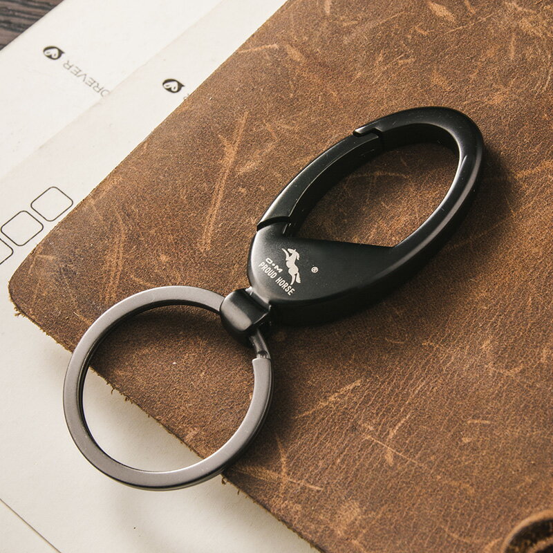 簡約男士腰掛鑰匙扣簡約鑰匙鏈掛件鑰匙圈環創意個性汽車鎖匙扣