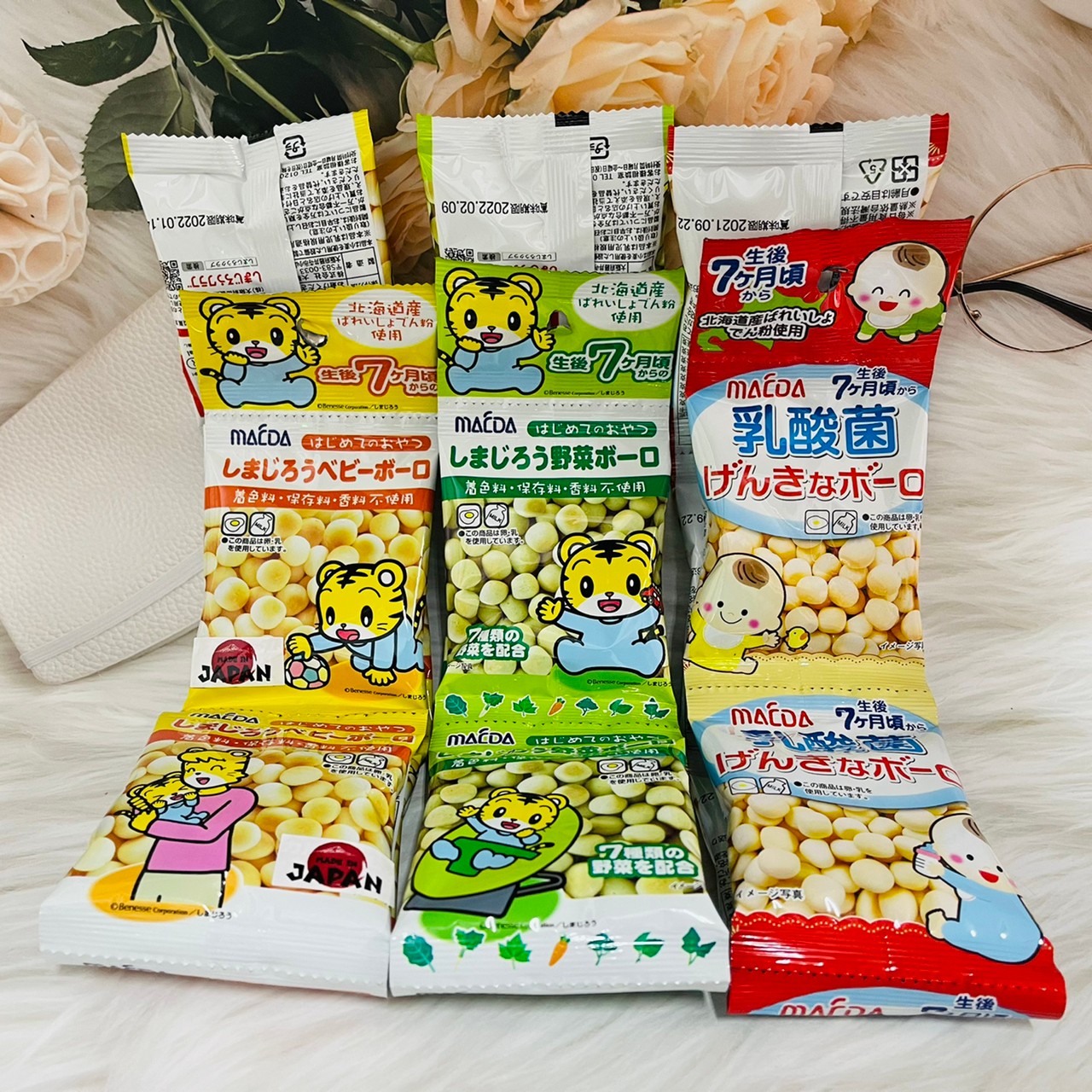 日本 MACDA 大阪前田製菓 5連蛋酥 寶寶蛋酥 嬰兒蛋酥 乳酸菌蛋酥 野菜蛋酥七個月後可食用｜全店$299 全家取貨免運｜滿額折500｜APP下單最高賺19%點數⚡