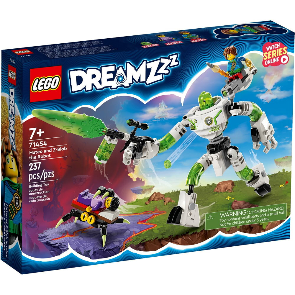 樂高LEGO 71454 DREAMZzz 追夢人的試煉系列 馬特歐和機器人綠魔球