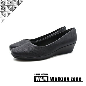 WALKING ZONE SUPER WOMAN系列 時尚低坡跟鞋 女鞋－黑
