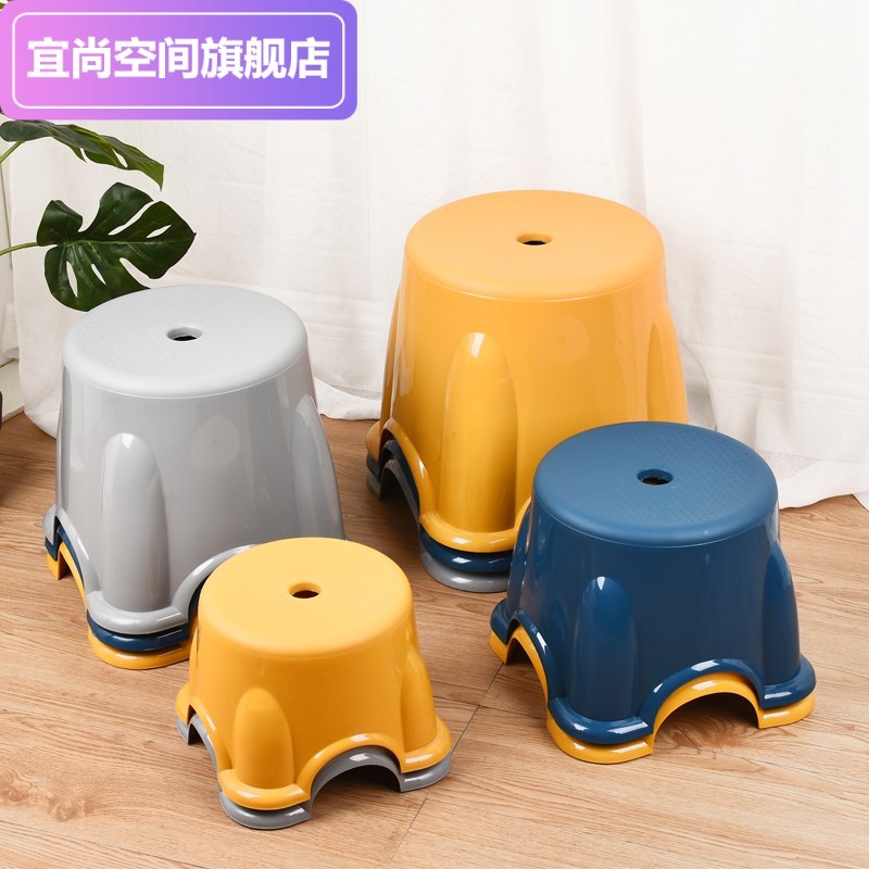 塑膠凳玄關換鞋凳朔料小凳子家用結實耐用兒童小椅子寶寶洗澡矮凳