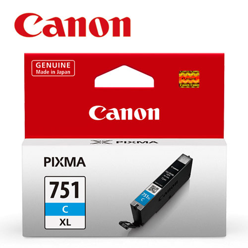 CANON CLI-751XL-C 原廠藍色高容量墨水匣