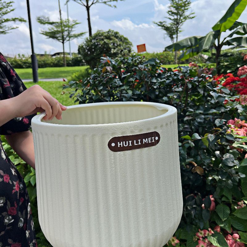 免運 花盆 大口徑花盆塑膠花盆加厚樹脂客廳高階簡約室內綠植鴨腳木橡皮樹特惠/開立發票M0911