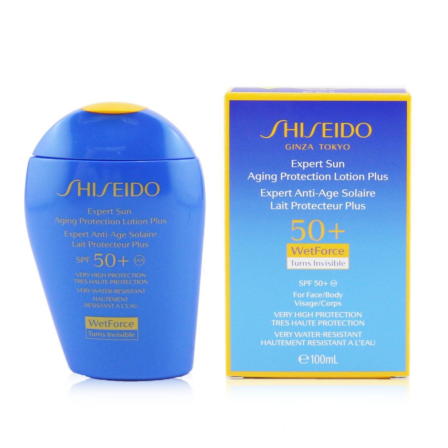 資生堂 Shiseido - 新艷陽夏系列臉部和身體防曬乳 Expert Sun Aging Protection Lotion Plus WetForce For Face & Body SPF 50+