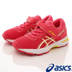日本asics亞瑟士高機能系列(橘紅)中大童段-1901