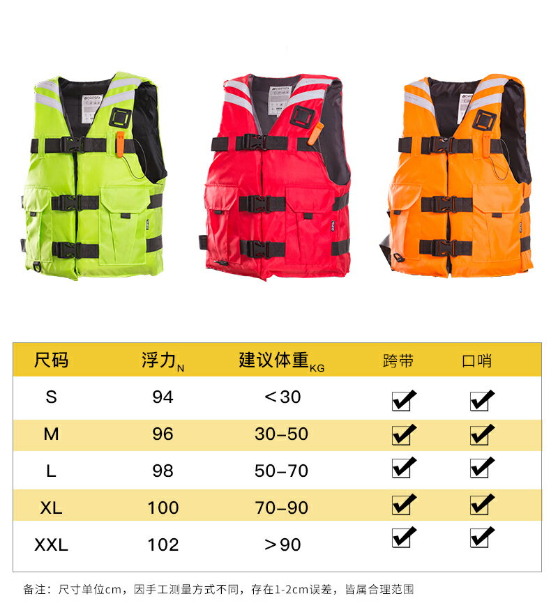 大人救生衣釣魚大浮力船用專業便攜裝備浮力背心水上求生成人兒童 小山好物嚴選 1