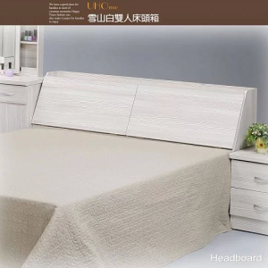 床頭箱 雙人床 收納 大空間 【UHO】雪山白雙人床頭箱 雙人床 雙人加大床