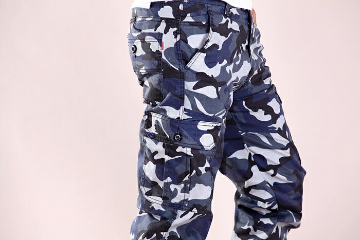 【限時免運！】夏日薄款 涼爽透氣 迷彩 多袋 休閒長褲 工作褲 四色 50006 7