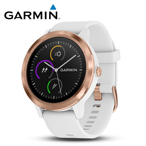 【GARMIN】vivoactive 3 行動支付心率智慧腕錶(玫瑰金)【三井3C】