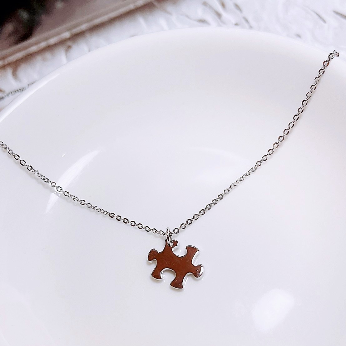 現貨專區｜拼圖．鎖骨鍊(nkbp18)｜送禮精選店家★Reyna jewelry 女王飾品