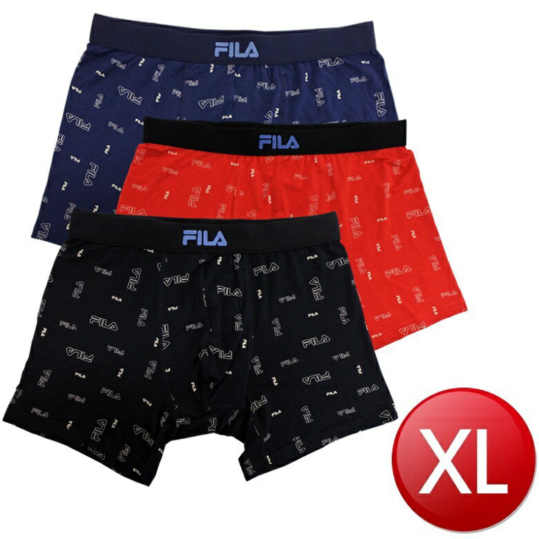 Fila莫代爾logo平口褲(顏色隨機 XL) [大買家]