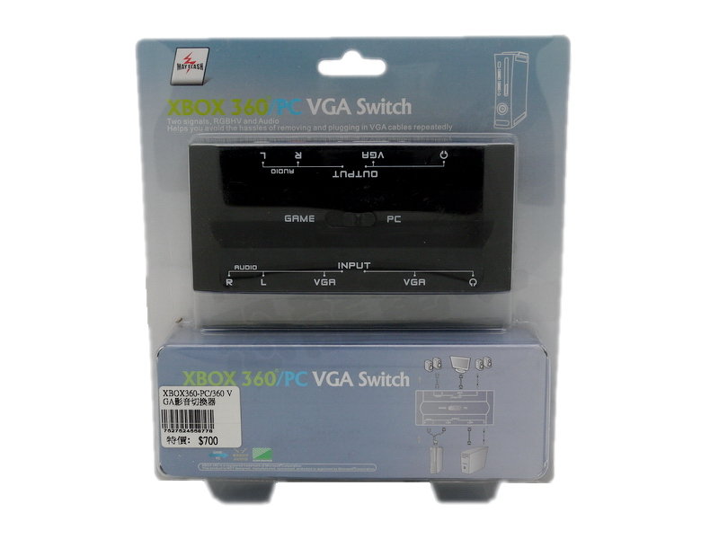 XBOX360 電腦(PC)螢幕切換 VGA切換器(XBOX360/PC VGA Switch)【恐龍電玩】