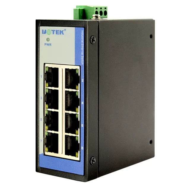 {可打統編 保固一年}宇泰(UTEK) 5 8口百兆迷你導軌式工業級太網交換機UT-60-DSA5T/8T 2