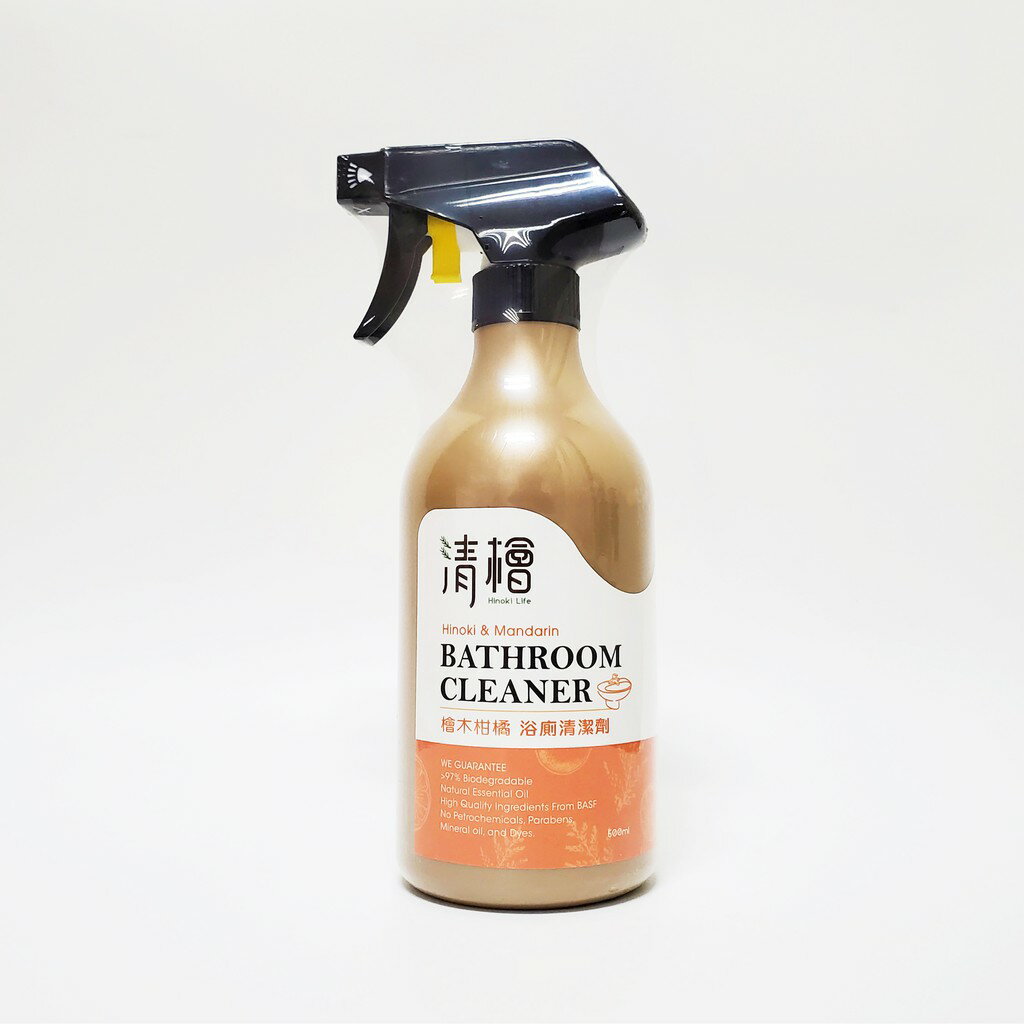 清檜 檜木柑橘 浴廁清潔劑 500ml/瓶 安全成份溫和去汙