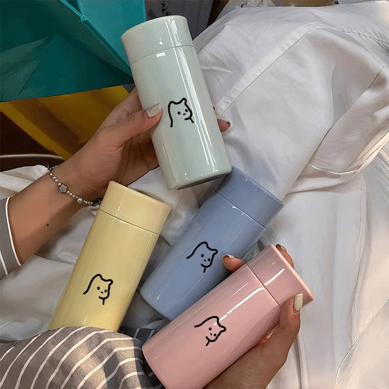 新品迷你保溫杯冬女小巧高顏值可愛小容量口袋水杯不銹鋼學生杯子【宜家良品百貨】