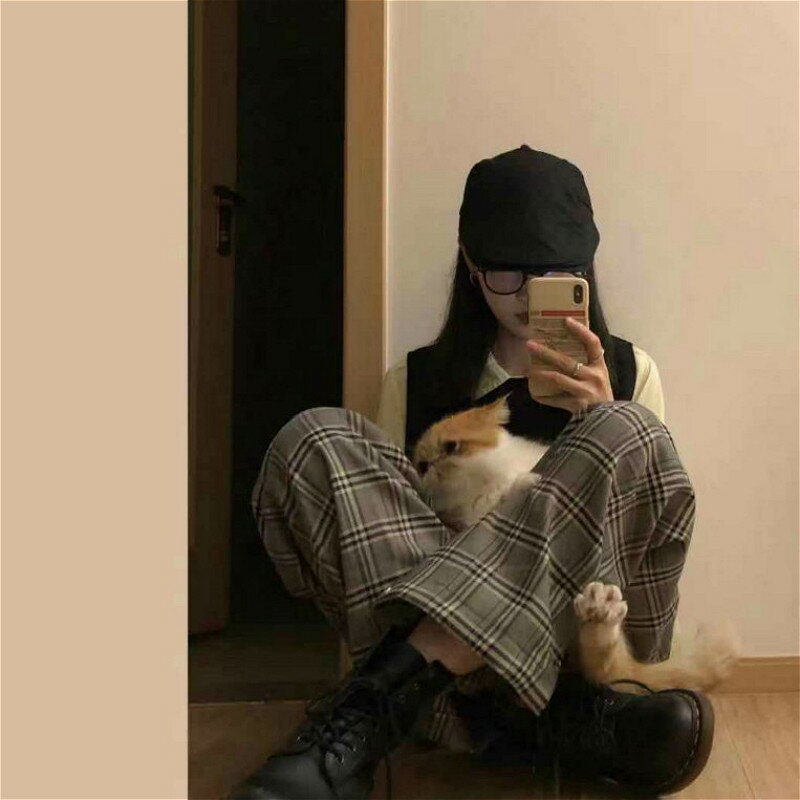 日系貝雷帽女英倫復古文藝畫家帽韓版潮春秋百搭彎簷黑色鴨舌帽子1入