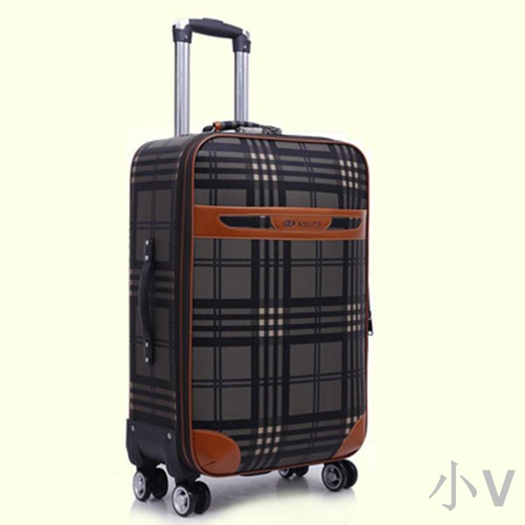 小V 拉桿旅行箱24登機大容量28寸超大時尚潮流皮箱密碼箱女行李拖箱