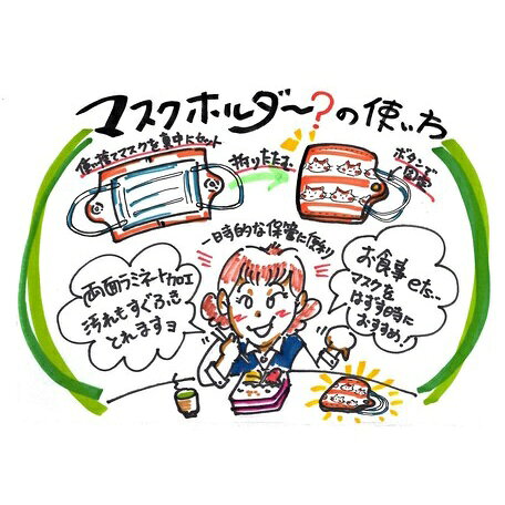 日本製 可愛貓咪款式 可折疊便攜式 口罩收納夾 口罩套 防水面壓棉 不怕髒 防疫商品 A組 6