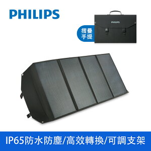 【享4%點數回饋】PHILIPS飛利浦 100W太陽能充電版 摺疊手提 便攜式 DLP8843C