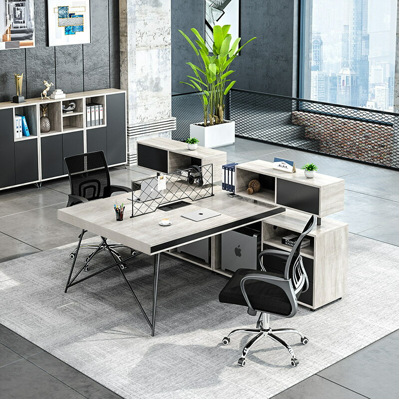 辦公桌椅組合辦公家具創意員工位246人辦公室電腦職員桌