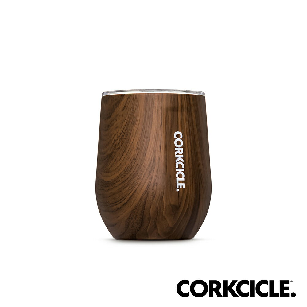 美國CORKCICLE Wood系列三層真空啜飲杯/保冰啤酒杯/保溫杯340ml-胡桃木 COR-26512312WD