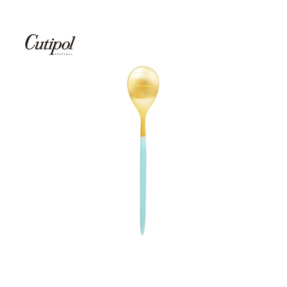 葡萄牙 Cutipol MIO系列個人餐具-12cm咖啡匙 (蒂芬妮金)