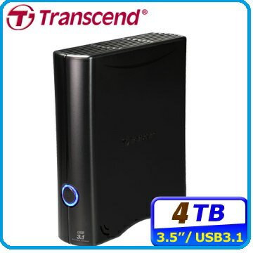 創見 SJ35T3 4TB USB3.1 3.5吋外接硬碟 TS4TSJ35T3 單鍵備份模式，快速儲存!