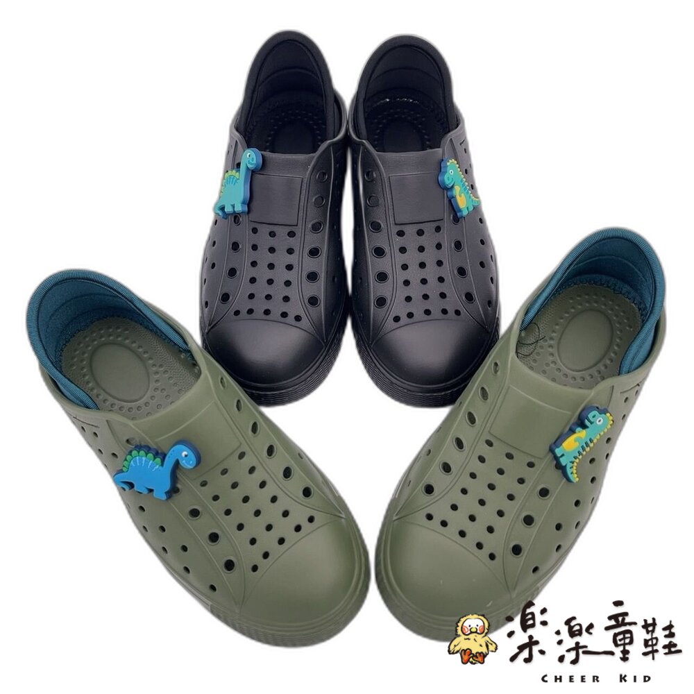 【限量特價】台灣製恐龍兒童洞洞涼鞋-共三色可選 - 台灣製 台灣製童鞋 台灣製洞洞鞋 台灣製涼鞋 MIT MIT童鞋 MIT洞洞鞋 MIT涼鞋 洞洞鞋 涼鞋 防水鞋 男童鞋 男中童鞋 恐龍涼鞋 恐龍洞洞鞋 恐龍防水鞋 恐龍