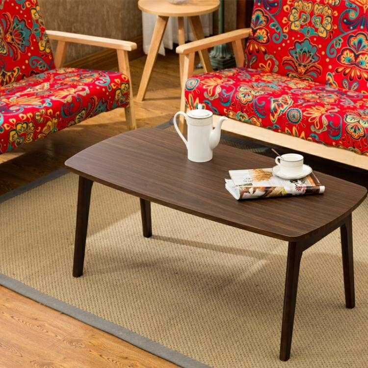 茶幾實木茶幾可折疊現代創意簡約餐桌兩用客廳茶幾小戶型長方形小桌子 【麥田印象】