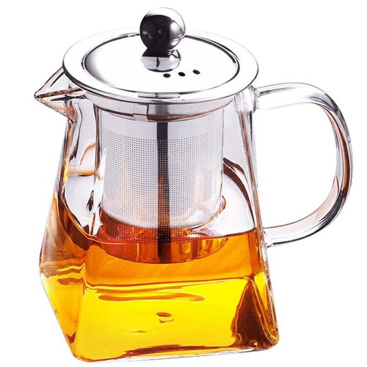 陶瓷故事泡茶壺器不銹鋼過濾耐熱高溫玻璃小號花紅茶茶具套裝家用 【麥田印象】