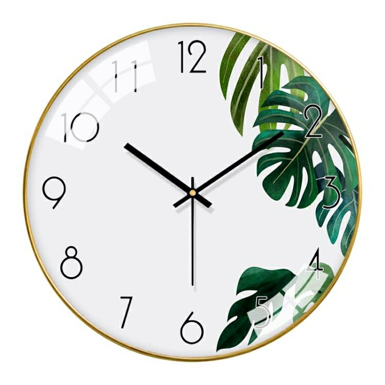 梵現代掛鐘客廳北歐錶掛墻家用時尚簡約鐘錶臥室靜音時鐘創意掛錶 【麥田印象】